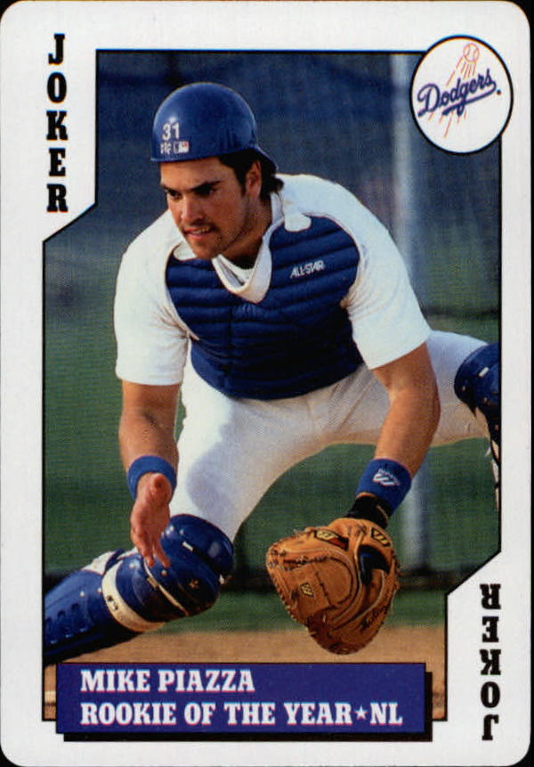 1994 U.S. Playing Cards Rookies #JK Mike Piazza NL ROY