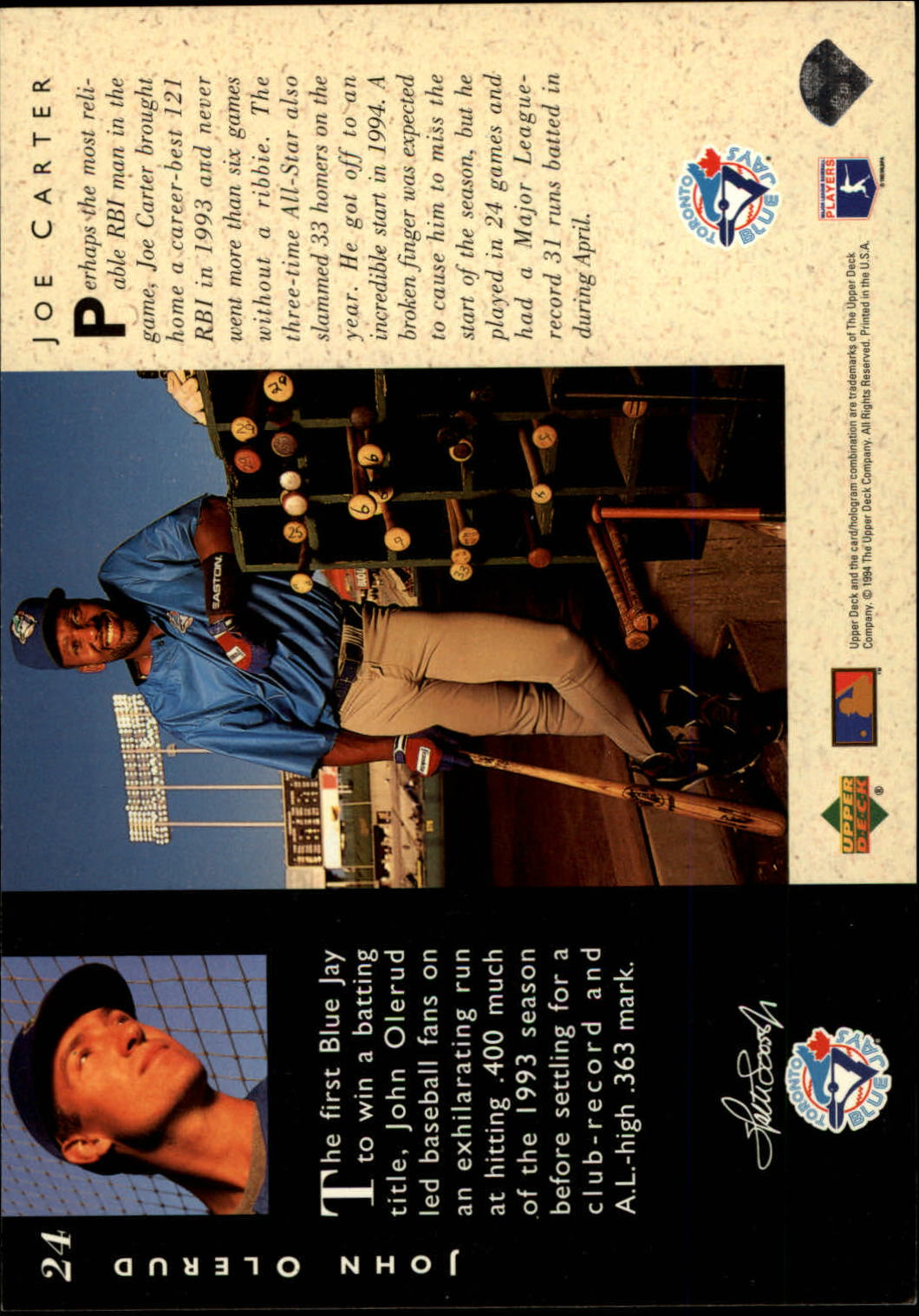 B6078- 1994 Upper Deck All-Star Jumbos BB #s 1-48 -You Pick- 15+ FREE US SHIP - Picture 37 of 80