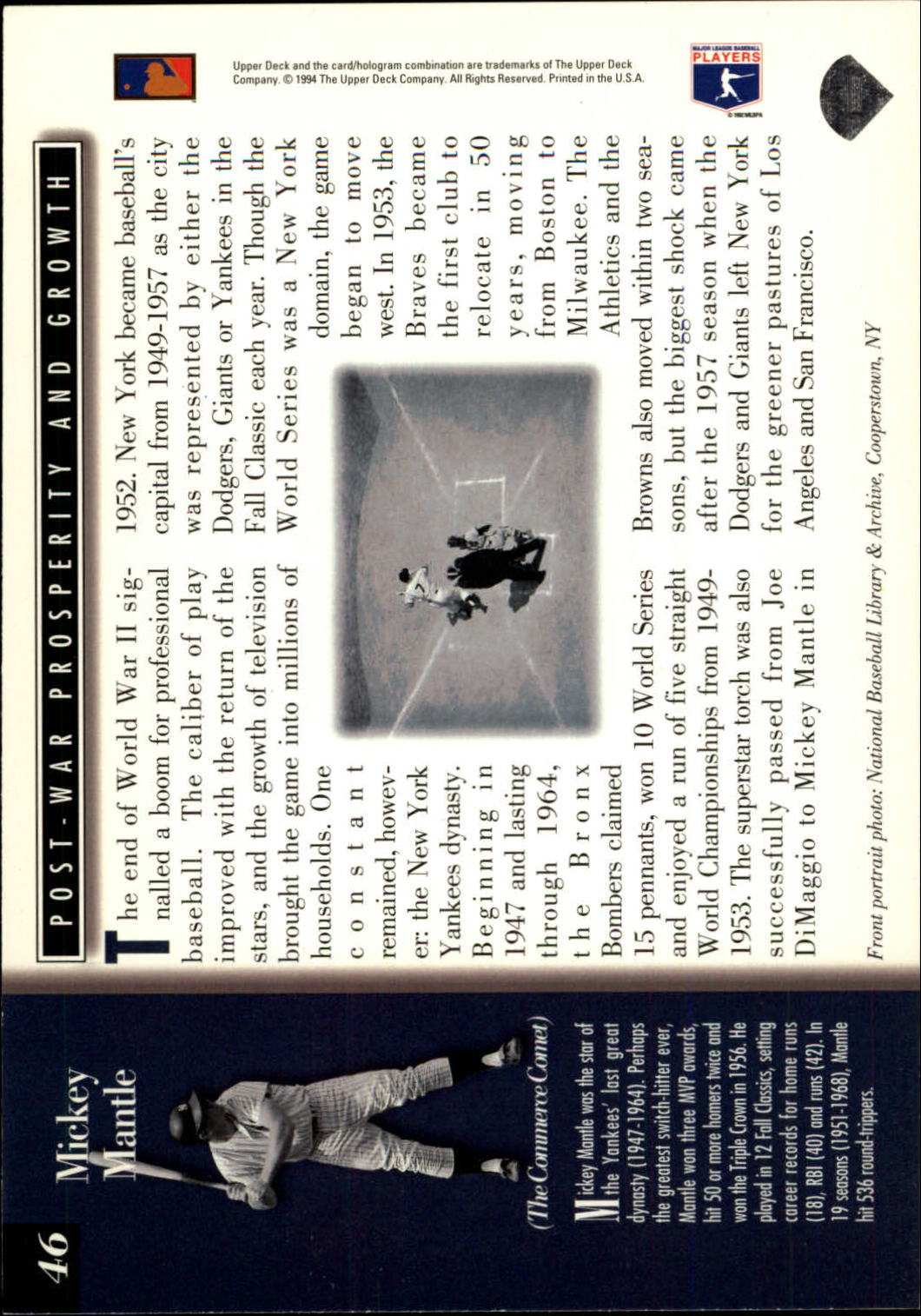 B6078- 1994 Upper Deck All-Star Jumbos BB #s 1-48 -You Pick- 15+ FREE US SHIP - Picture 76 of 80