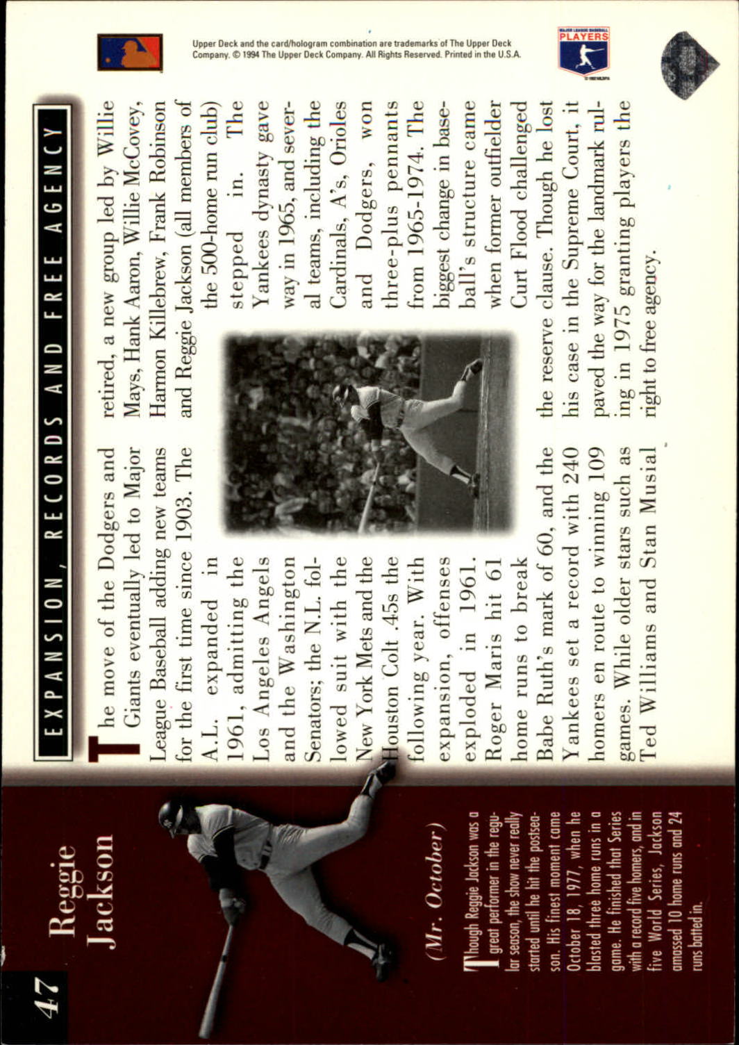 B6078- 1994 Upper Deck All-Star Jumbos BB #s 1-48 -You Pick- 15+ FREE US SHIP - Picture 78 of 80