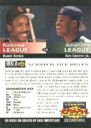 1994 Collector's Choice Team vs. Team #2 B.Bonds/K.Griffey