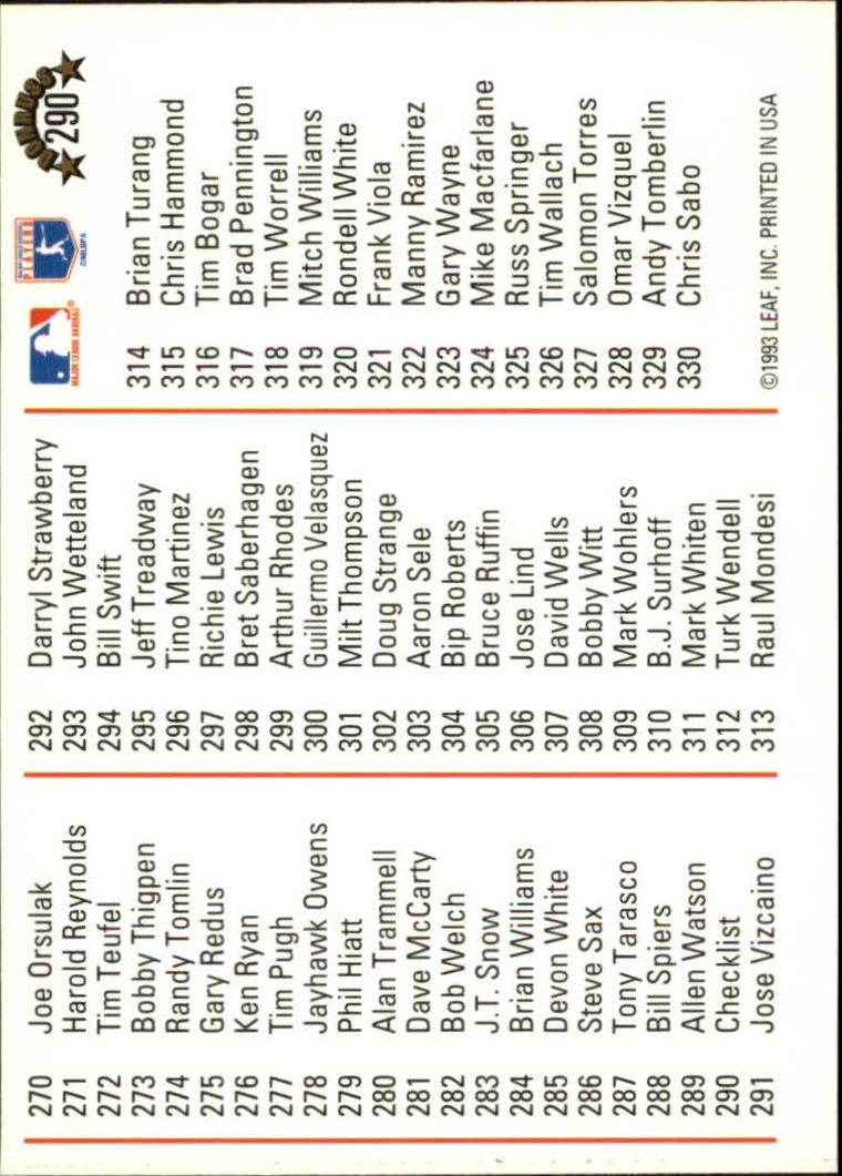 1994 Donruss #290 Rickey Henderson CL back image