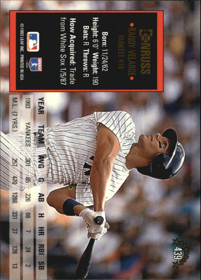 A8098- 1994 Donruss Baseball #S 401-600 + Rookies -du Pick- 15 + Gratis US - Bild 79 von 399