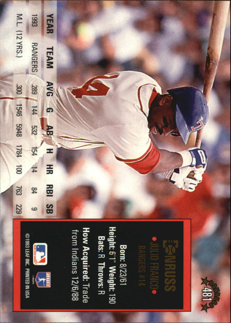 A8098- 1994 Donruss Baseball #S 401-600 + Rookies -du Pick- 15 + Gratis US - Bild 161 von 399