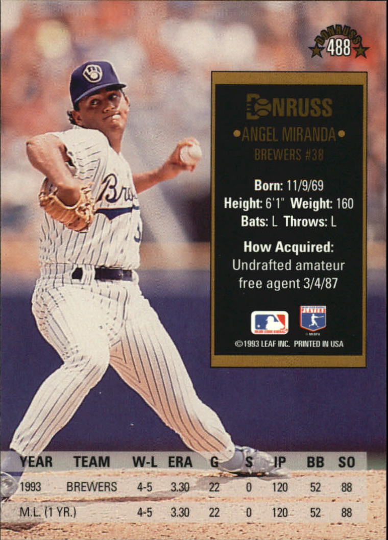 A8098- 1994 Donruss Baseball #S 401-600 + Rookies -du Pick- 15 + Gratis US - Bild 175 von 399