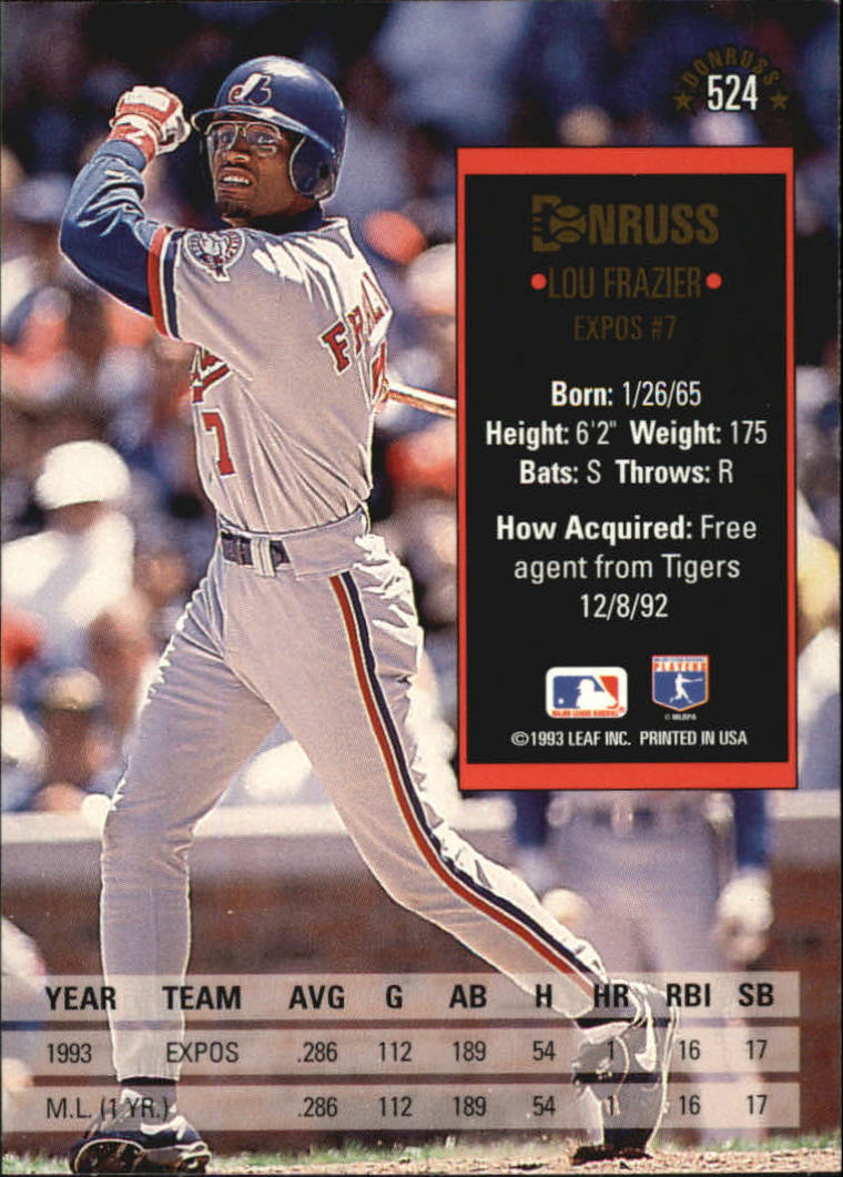 A8098- 1994 Donruss Baseball #S 401-600 + Rookies -du Pick- 15 + Gratis US - Bild 247 von 399