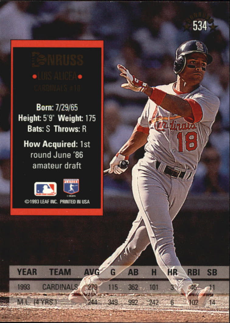 A8098- 1994 Donruss Baseball #S 401-600 + Rookies -du Pick- 15 + Gratis US - Bild 267 von 399