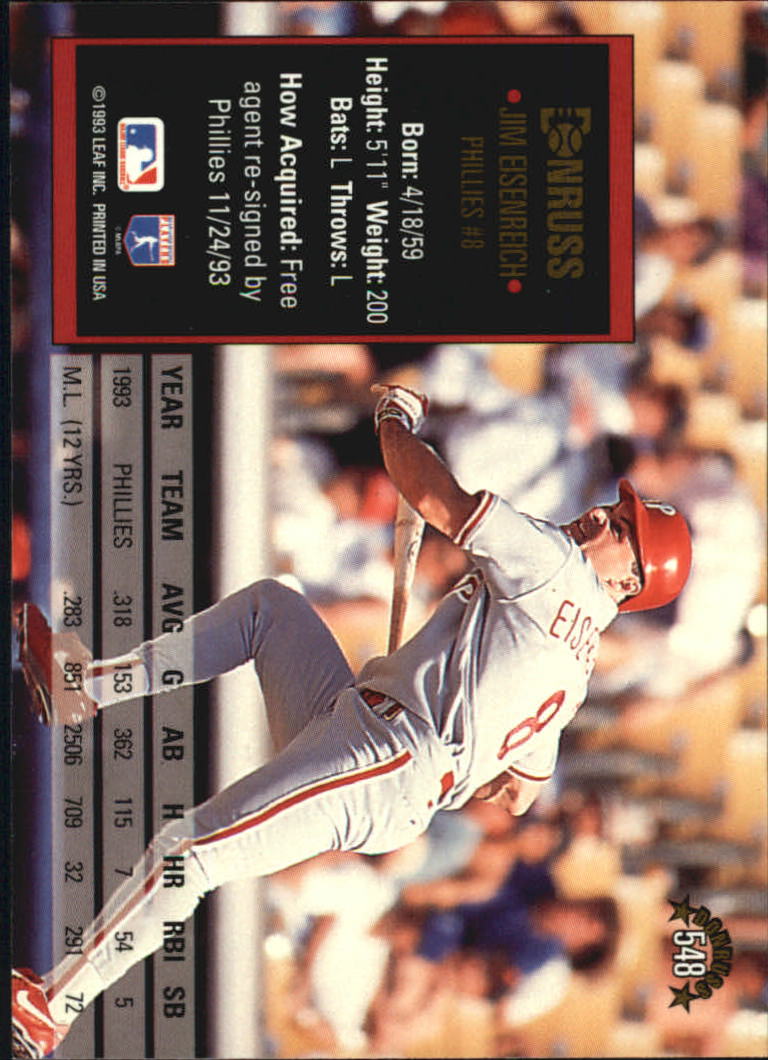 A8098- 1994 Donruss Baseball #S 401-600 + Rookies -du Pick- 15 + Gratis US - Bild 295 von 399
