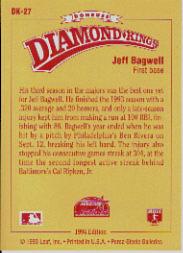 1994 Donruss Diamond Kings #DK27 Jeff Bagwell back image