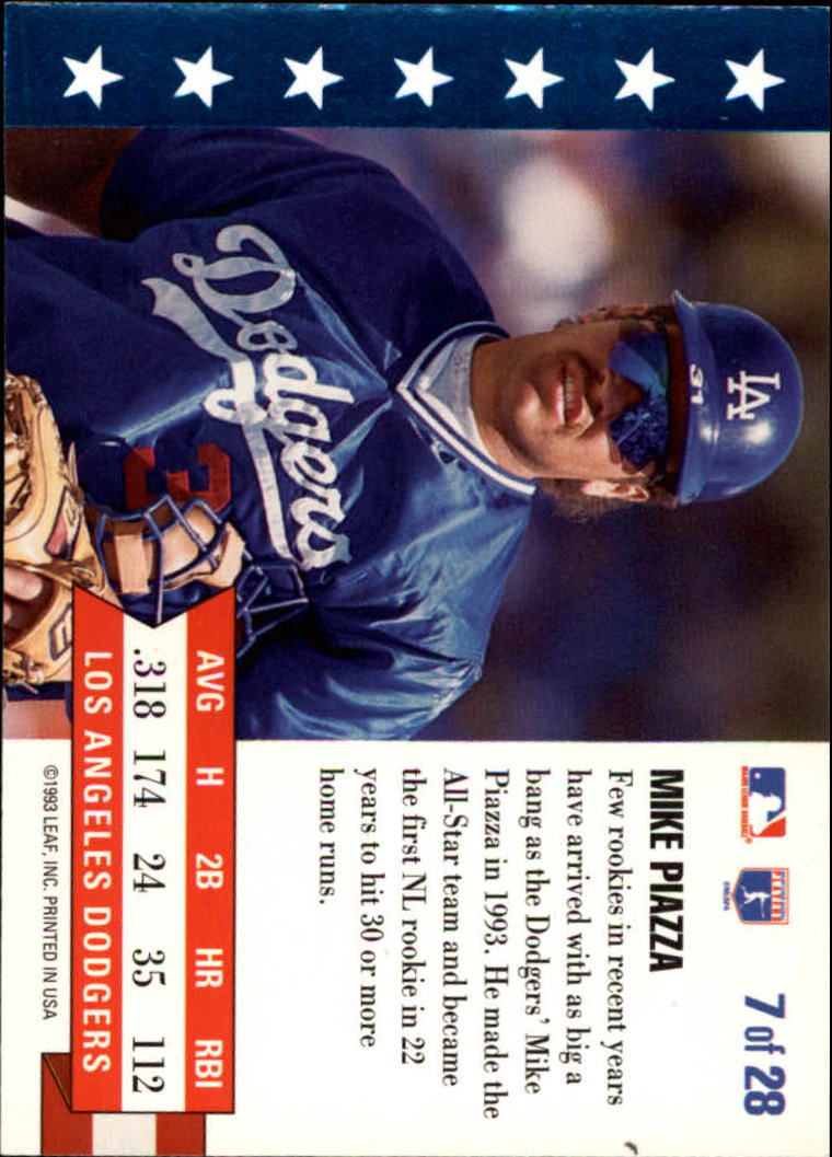 1994 Donruss MVPs #7 Mike Piazza back image