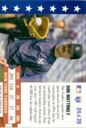 1994 Donruss MVPs #24 Don Mattingly back image