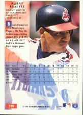 1994 Fleer #119 Manny Ramirez back image