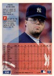 B4264- 1994 Fleer Baseball Card #s 1-250 +Rookies -You Pick- 15+ FREE US SHIP - Picture 424 of 456
