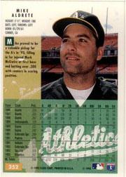 1994 Fleer #252 Mike Aldrete back image