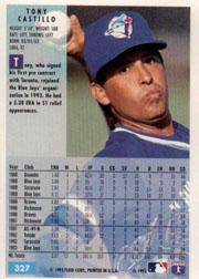 1994 Fleer Baseball "Main Set" Base Cards #241 to #480 - Picture 173 of 475