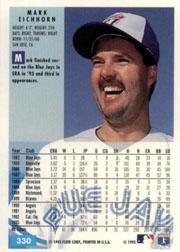 1994 Fleer Baseball "Main Set" Base Cards #241 to #480 - Picture 179 of 475