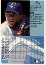1994 Fleer Baseball "Main Set" Base Cards #241 to #480 - Picture 193 of 475