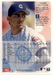 1994 Fleer Baseball "Main Set" Base Cards #241 to #480 - Picture 280 of 475