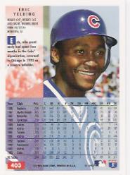 1994 Fleer Baseball "Main Set" Base Cards #241 to #480 - Picture 321 of 475