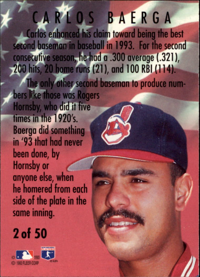 1994 Fleer Baseball "All-Stars" Insert Cards - Picture 5 of 75