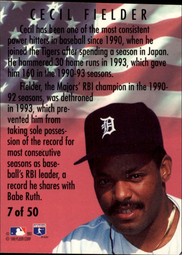 1994 Fleer Baseball "All-Stars" Insert Cards - Picture 15 of 75