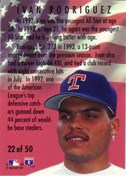 1994 Fleer All-Stars #22 Ivan Rodriguez back image