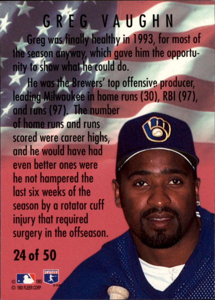 1994 Fleer Baseball "All-Stars" Insert Cards - Picture 32 of 75