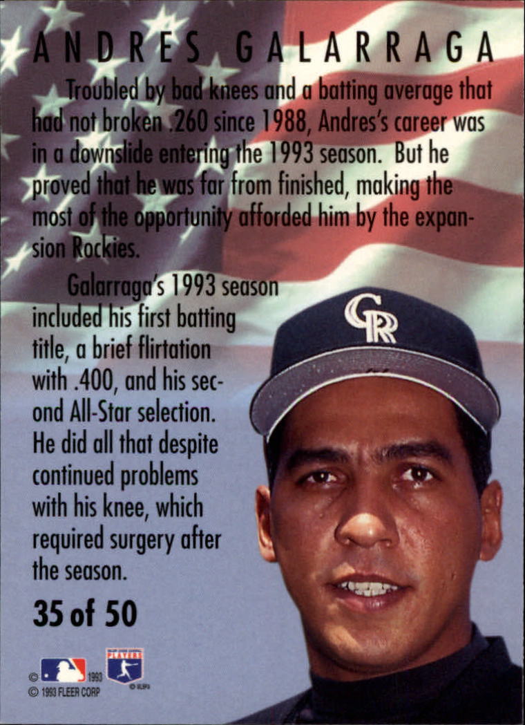 1994 Fleer Baseball "All-Stars" Insert Cards - Picture 47 of 75