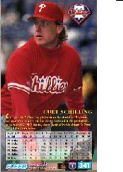 1994 Fleer Extra Bases #341 Curt Schilling back image