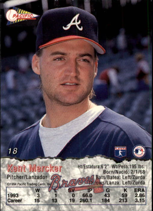 B3005- 1994 Pacific Baseball Cards 1-248 +Rookies -You Pick- 15+ FREE US SHIP - Picture 21 of 349