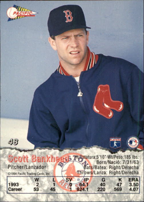 B3005- 1994 Pacific Baseball Cards 1-248 +Rookies -You Pick- 15+ FREE US SHIP - Picture 65 of 349