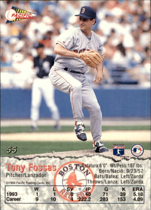 B3005- 1994 Pacific Baseball Cards 1-248 +Rookies -You Pick- 15+ FREE US SHIP - Picture 77 of 349