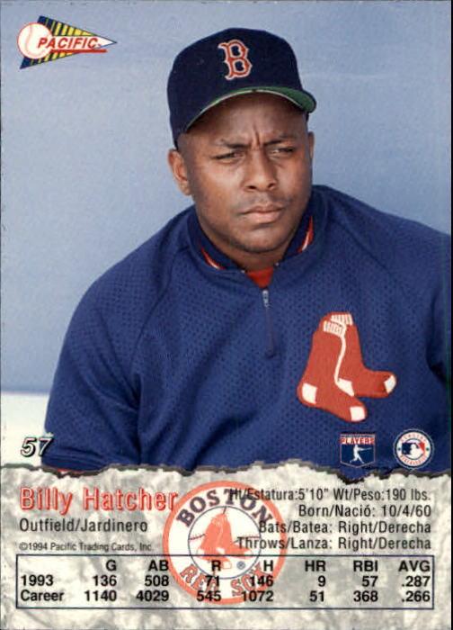 B3005- 1994 Pacific Baseball Cards 1-248 +Rookies -You Pick- 15+ FREE US SHIP - Picture 79 of 349