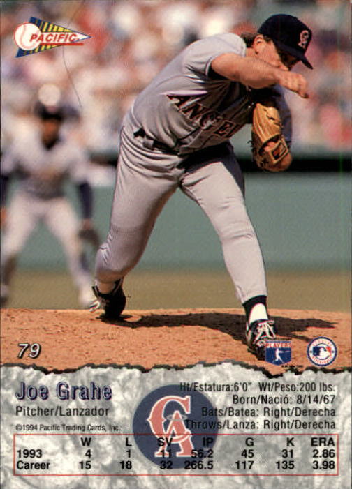 B3005- 1994 Pacific Baseball Cards 1-248 +Rookies -You Pick- 15+ FREE US SHIP - Picture 119 of 349
