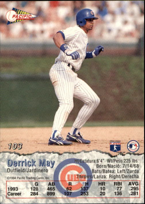 B3005- 1994 Pacific Baseball Cards 1-248 +Rookies -You Pick- 15+ FREE US SHIP - Picture 159 of 349