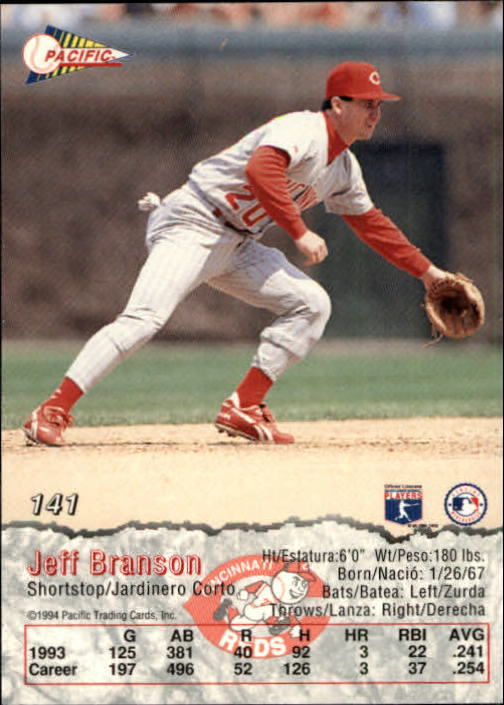 B3005- 1994 Pacific Baseball Cards 1-248 +Rookies -You Pick- 15+ FREE US SHIP - Picture 213 of 349