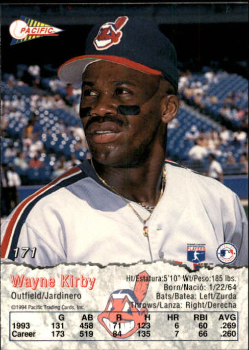 1994 Pacific #171 Wayne Kirby back image