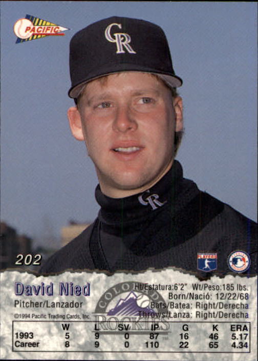 B3005- 1994 Pacific Baseball Cards 1-248 +Rookies -You Pick- 15+ FREE US SHIP - Picture 295 of 349