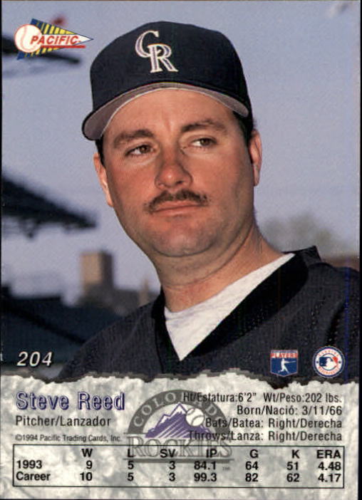 B3005- 1994 Pacific Baseball Cards 1-248 +Rookies -You Pick- 15+ FREE US SHIP - Picture 297 of 349