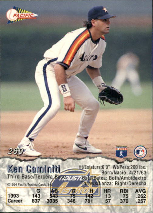 B3005- 1994 Pacific Baseball #s 249-498 +Rookies -You Pick- 15+ FREE US SHIP - Picture 11 of 379