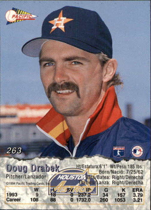 B3005- 1994 Pacific Baseball #s 249-498 +Rookies -You Pick- 15+ FREE US SHIP - Picture 15 of 379