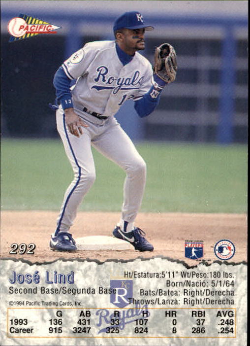 B3005- 1994 Pacific Baseball #s 249-498 +Rookies -You Pick- 15+ FREE US SHIP - Picture 61 of 379