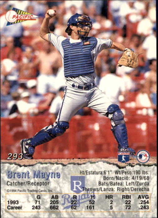 B3005- 1994 Pacific Baseball #s 249-498 +Rookies -You Pick- 15+ FREE US SHIP - Picture 63 of 379