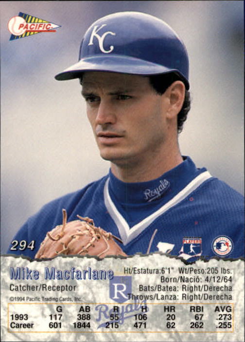 B3005- 1994 Pacific Baseball #s 249-498 +Rookies -You Pick- 15+ FREE US SHIP - Picture 65 of 379