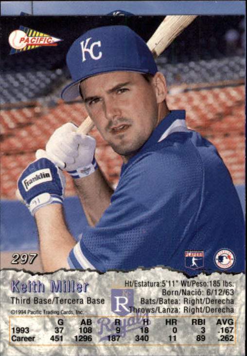 B3005- 1994 Pacific Baseball #s 249-498 +Rookies -You Pick- 15+ FREE US SHIP - Picture 67 of 379