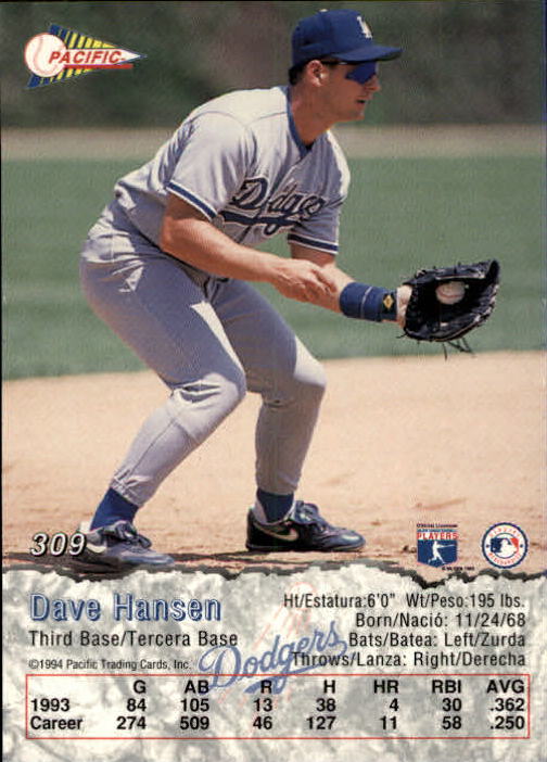 B3005- 1994 Pacific Baseball #s 249-498 +Rookies -You Pick- 15+ FREE US SHIP - Picture 87 of 379