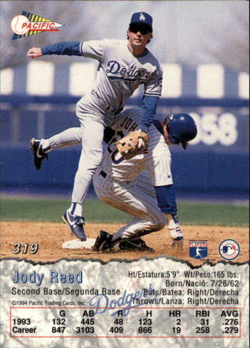 B3005- 1994 Pacific Baseball #s 249-498 +Rookies -You Pick- 15+ FREE US SHIP - Picture 103 of 379