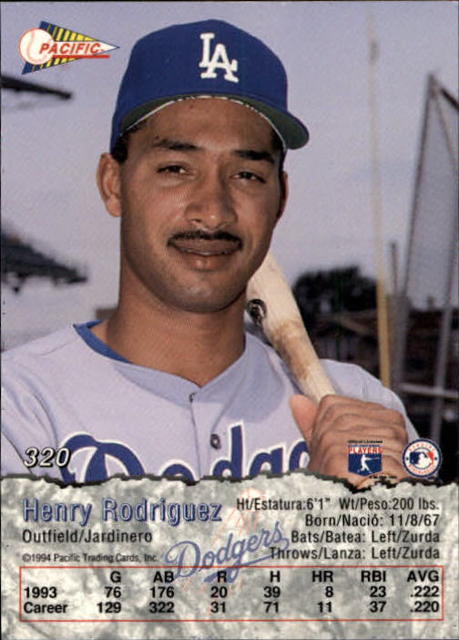 B3005- 1994 Pacific Baseball #s 249-498 +Rookies -You Pick- 15+ FREE US SHIP - Picture 105 of 379