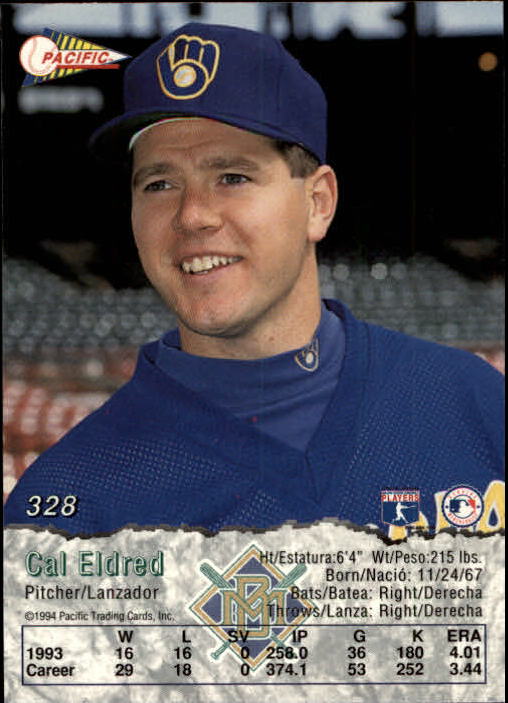 B3005- 1994 Pacific Baseball #s 249-498 +Rookies -You Pick- 15+ FREE US SHIP - Picture 113 of 379
