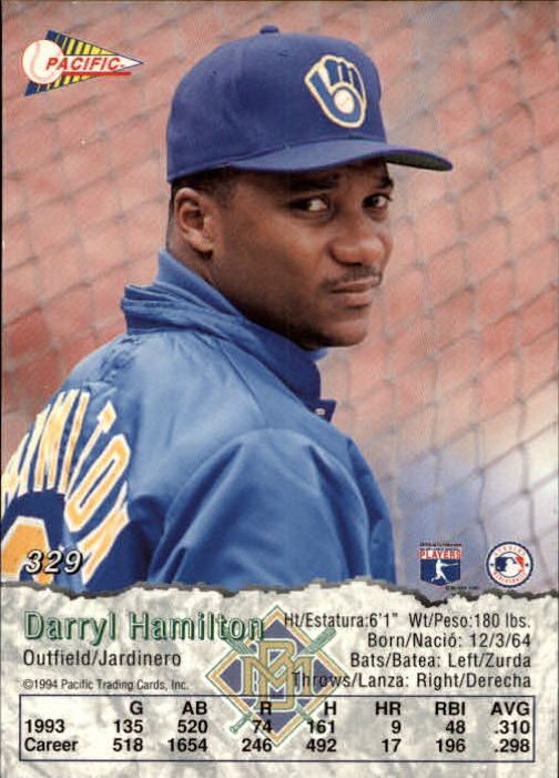 B3005- 1994 Pacific Baseball #s 249-498 +Rookies -You Pick- 15+ FREE US SHIP - Picture 115 of 379